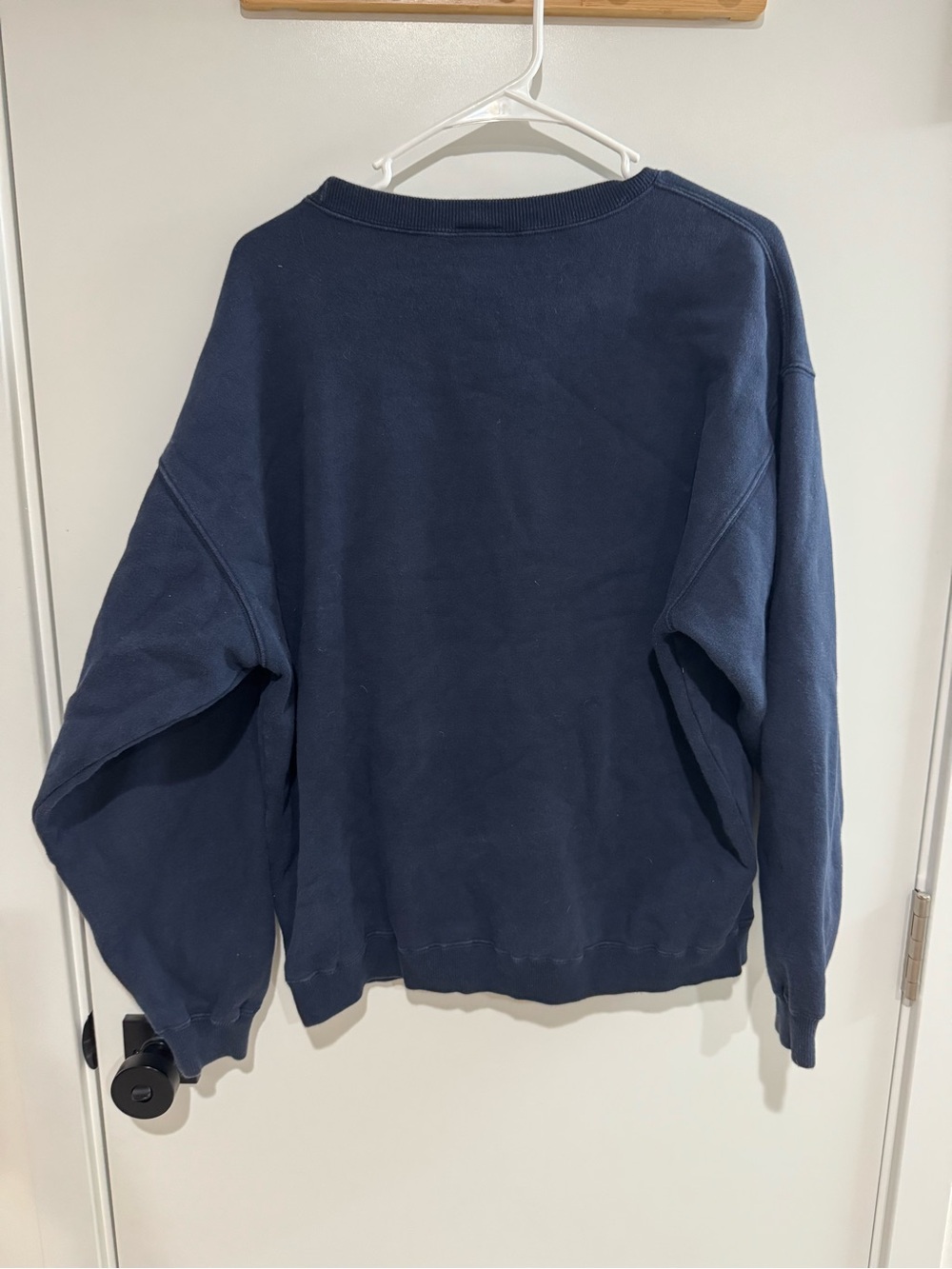 Warner Bros. Navy Crewneck Sweatshirt with Character Crest - Picture 3 of 3